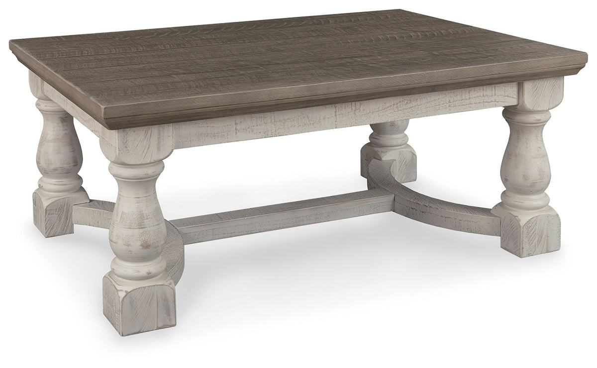 Havalance - Rectangular Cocktail Table - Gray / White by Ashley – Cocktail Tables