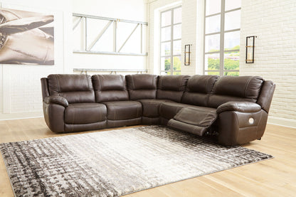 Dunleith - 5 Piece Power Reclining Sectional by Ashley – view 2