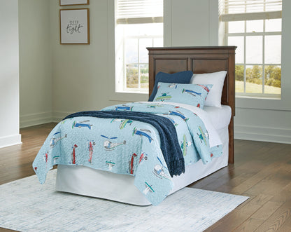 Danabrin - Twin Panel Headboard - Brown by Ashley – view 2