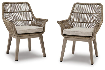 Beach Front - Arm Chair With Cushion (Set of 2) - Beige by Ashley – Chair Sets