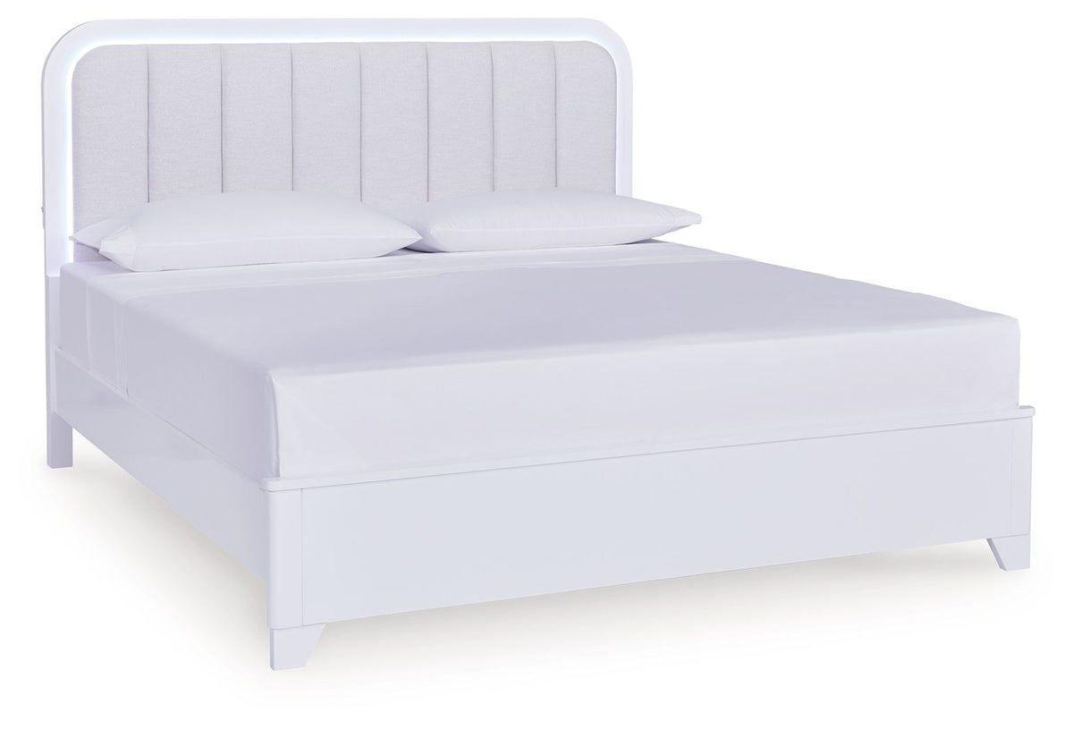 Jarlee - Upholstered Panel Bed by Ashley – Panel Beds