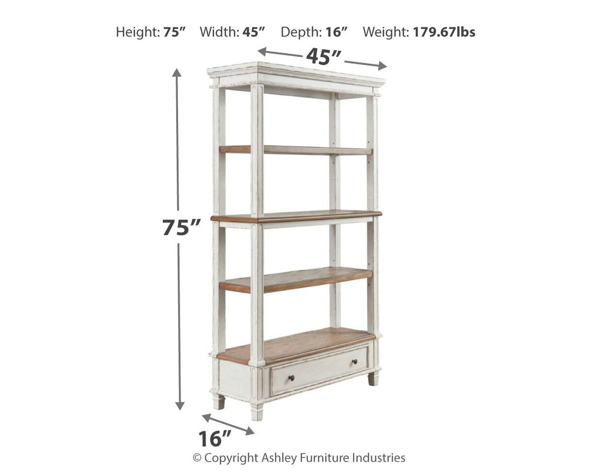 Realyn - Bookcase - Brown / White by Ashley – view 2