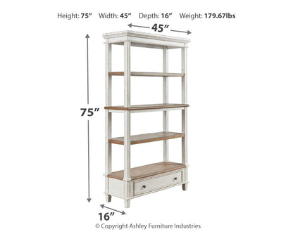 Realyn - Bookcase - Brown / White by Ashley – view 2