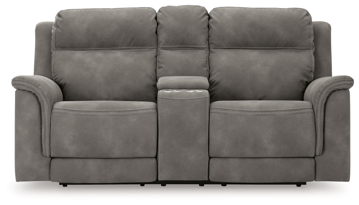Next-Gen Durapella - Reclining Power Loveseat With Console by Ashley – view 3