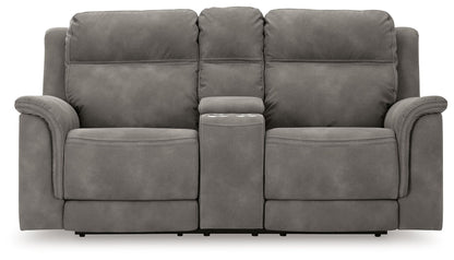 Next-Gen Durapella - Reclining Power Loveseat With Console by Ashley – view 3