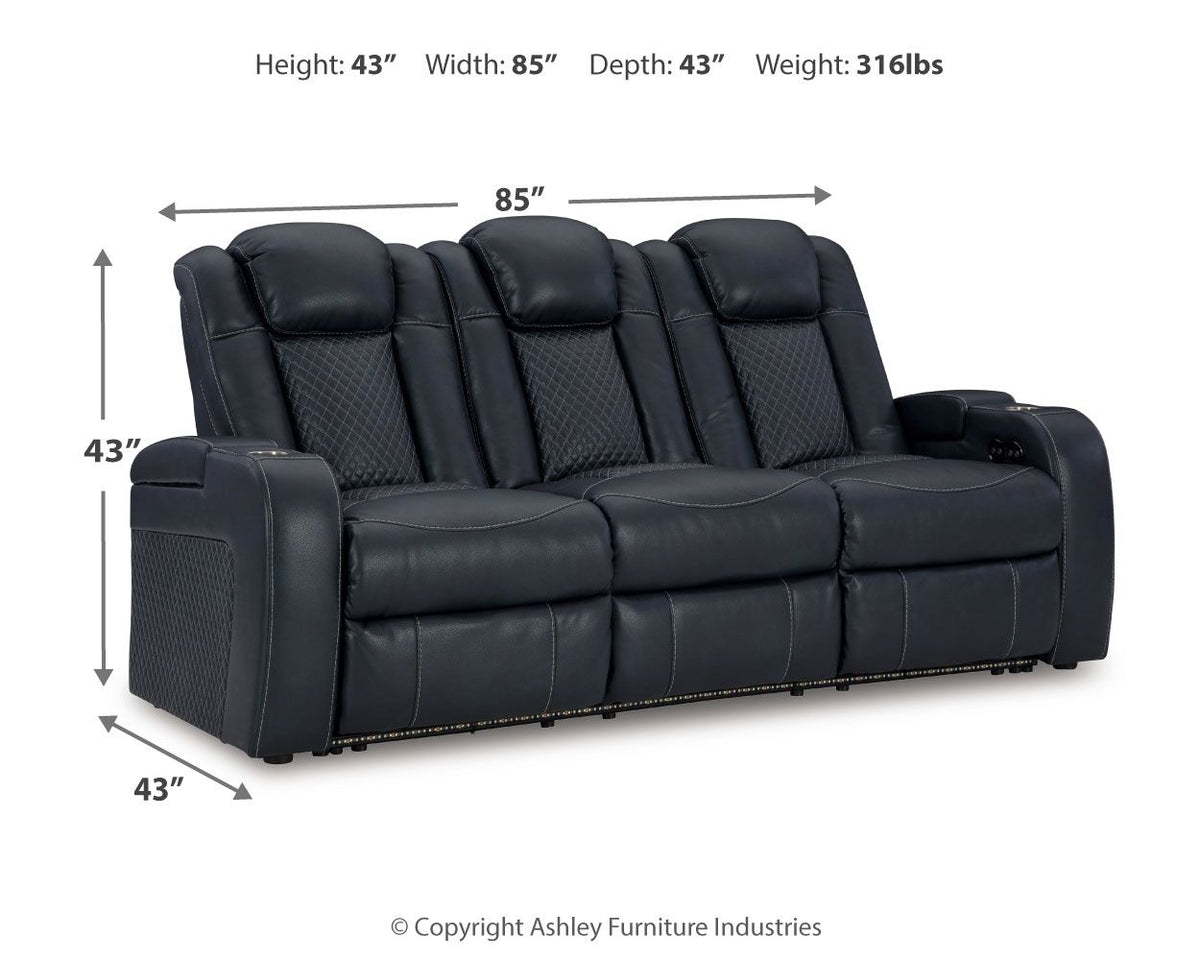 Fyne-dyme - Power Reclining Sofa With Adj Headrest by Ashley – view 3