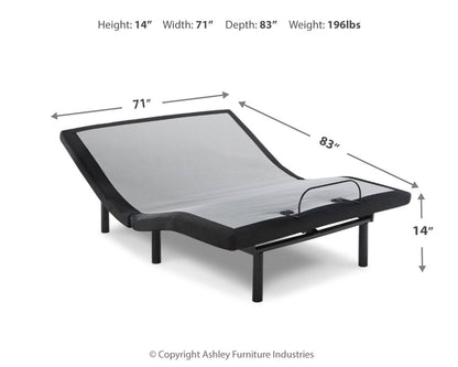 Head-Foot Model Best - Cal King Adjustable Base - Head, Neck & Foot - Black by Ashley – view 2