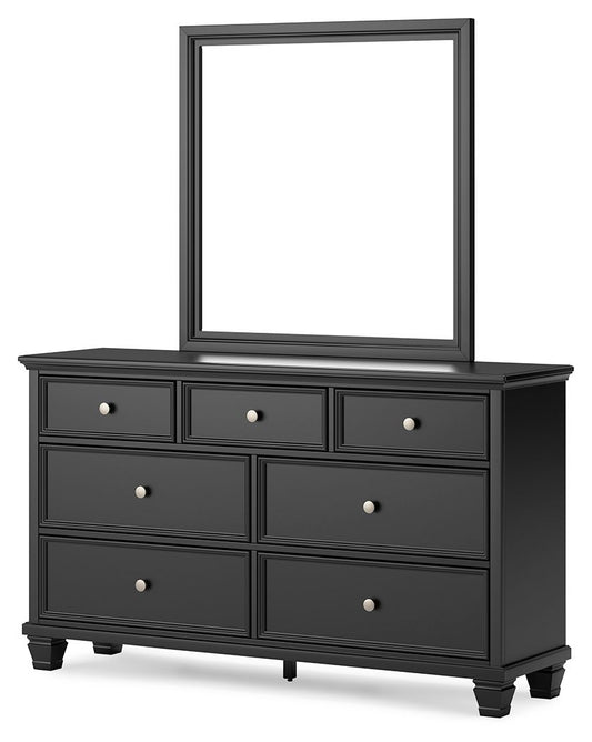 Lanolee - Dresser And Mirror - Black by Ashley – view 2