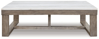 Loyaska - Rectangular Cocktail Table - Brown / Ivory by Ashley – view 2