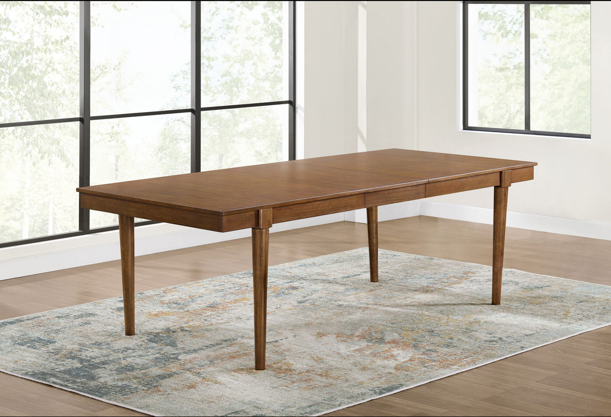 Lyncott - Rectangular Dining Room Extension Table - Brown by Ashley – Dining Tables with Extensions
