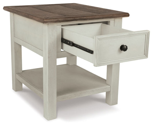 Bolanburg - Rectangular End Table - White / Brown / Beige by Ashley – view 2