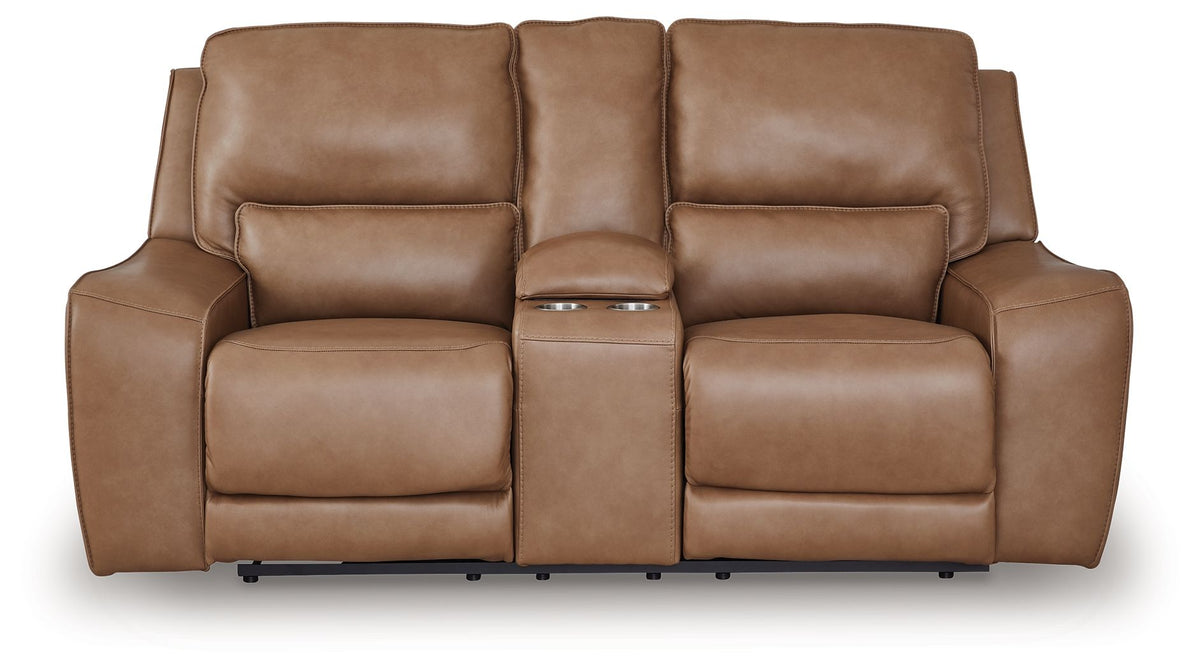 DeepWakes - Power Reclining Loveseat / Console / Adjustable Headrest by Ashley – view 3