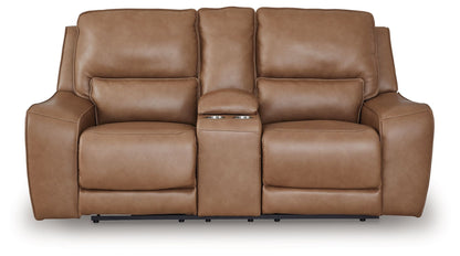 DeepWakes - Power Reclining Loveseat / Console / Adjustable Headrest by Ashley – view 3