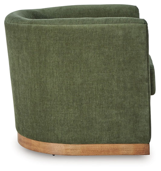 Jersonlow - Swivel Chair - Forest Green by Ashley – view 2