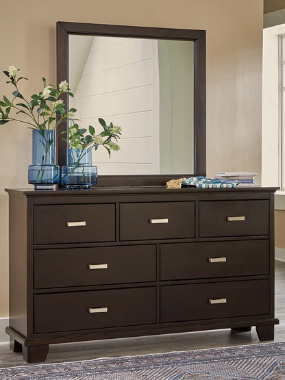 Covetown - Dresser And Mirror - Dark Brown by Ashley – view 2