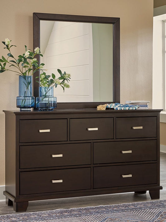 Covetown - Dresser And Mirror - Dark Brown by Ashley – view 2