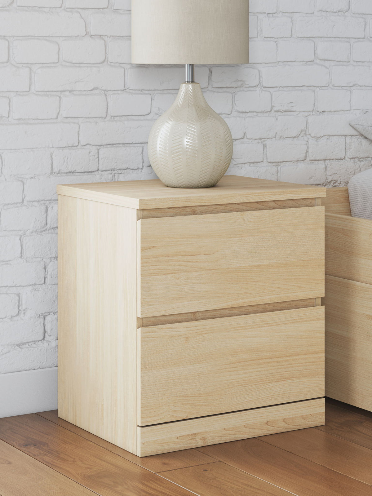 Onita - Two Drawer Night Stand by Ashley – view 3