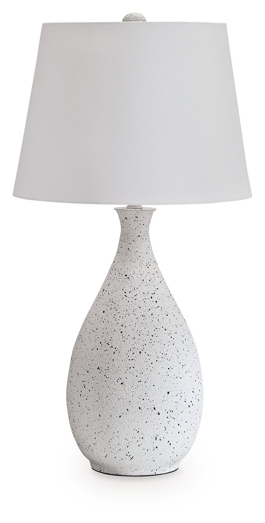 Wyattford - Metal Table Lamp - White / Black by Ashley – Table Lamps