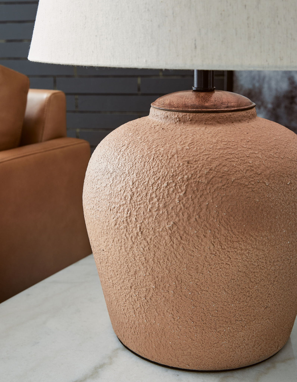 Scantor - Metal Table Lamp - Rust by Ashley – view 2