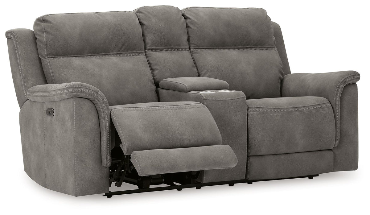 Next-Gen Durapella - Reclining Power Loveseat With Console by Ashley – view 4