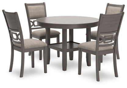 Wrenning - Dining Room Table Set (Set of 5) - Gray by Ashley – 5 Piece Dining Room Sets