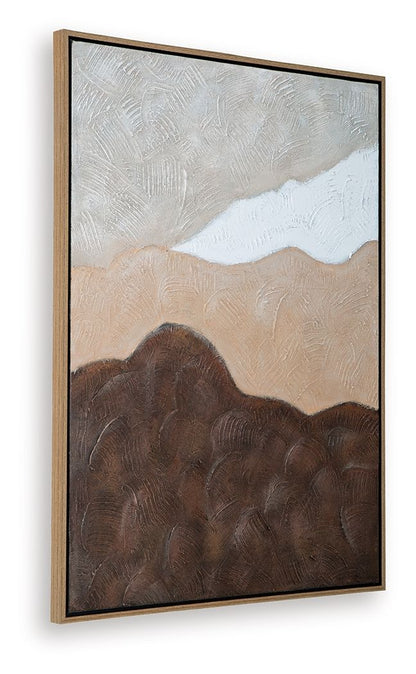 Fanthorne - Wall Art - Tan / Brown / White by Ashley – view 2