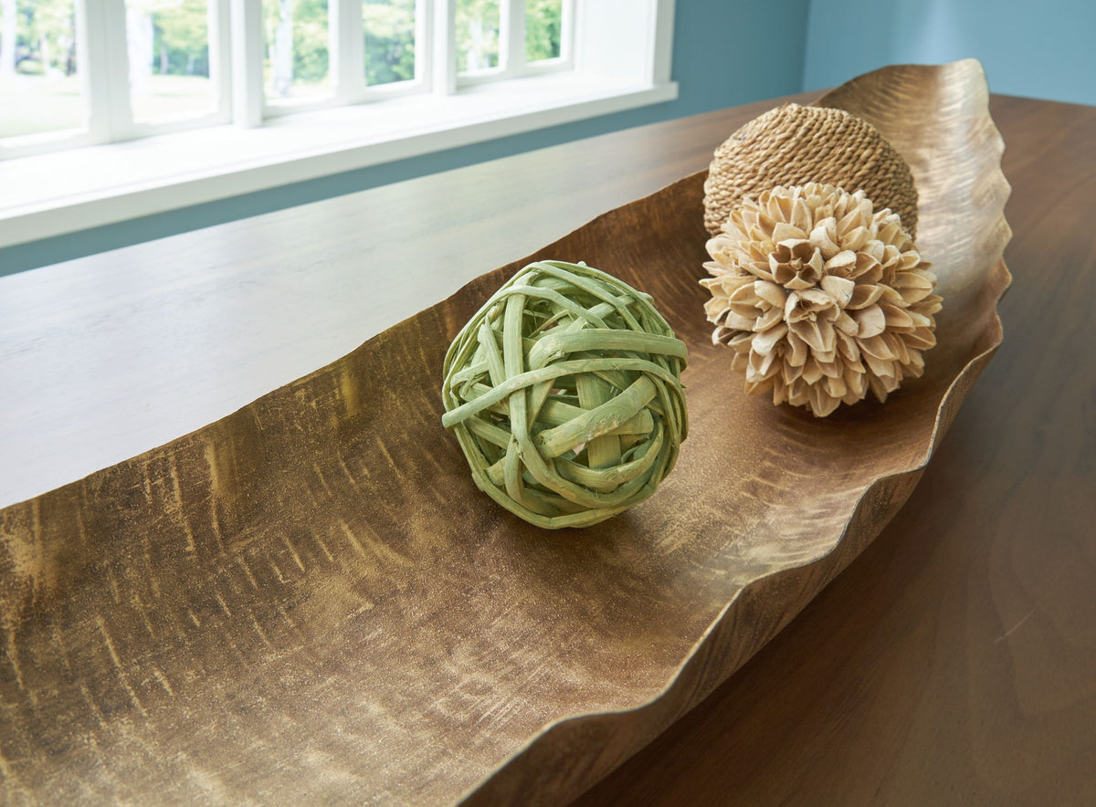 Wystenburg - Tray - Antique Gold Finish by Ashley – view 2