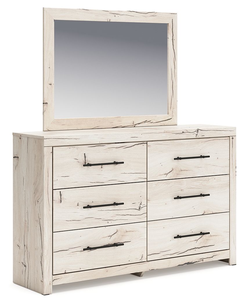 Lawroy - Dresser And Mirror - Light Natural – Dresser & Mirror