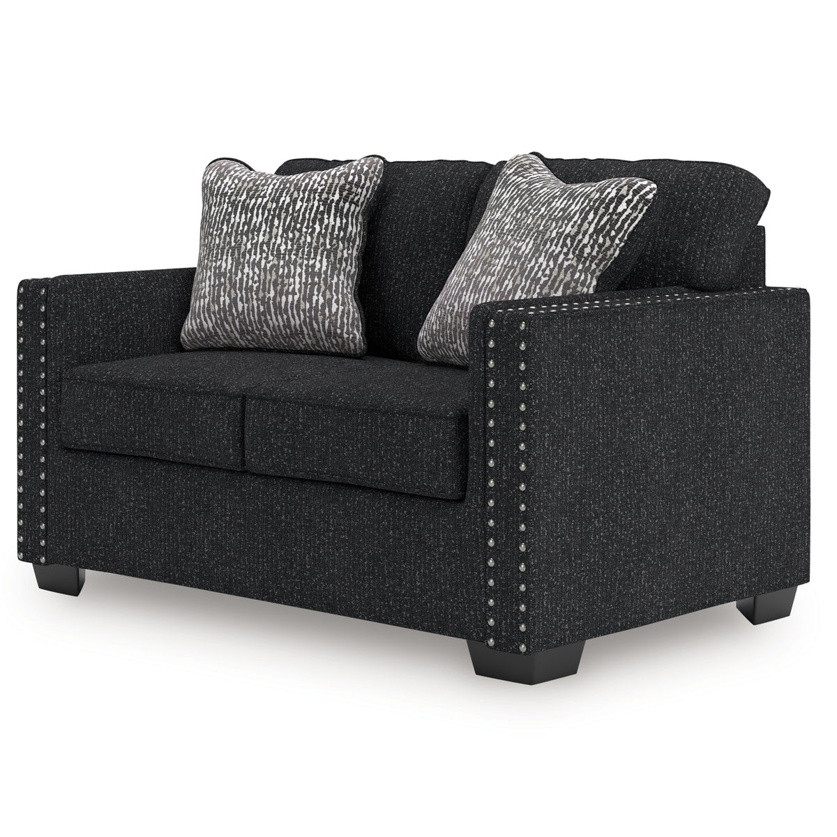 Jasmine Peaks - Loveseat - Coal – view 2