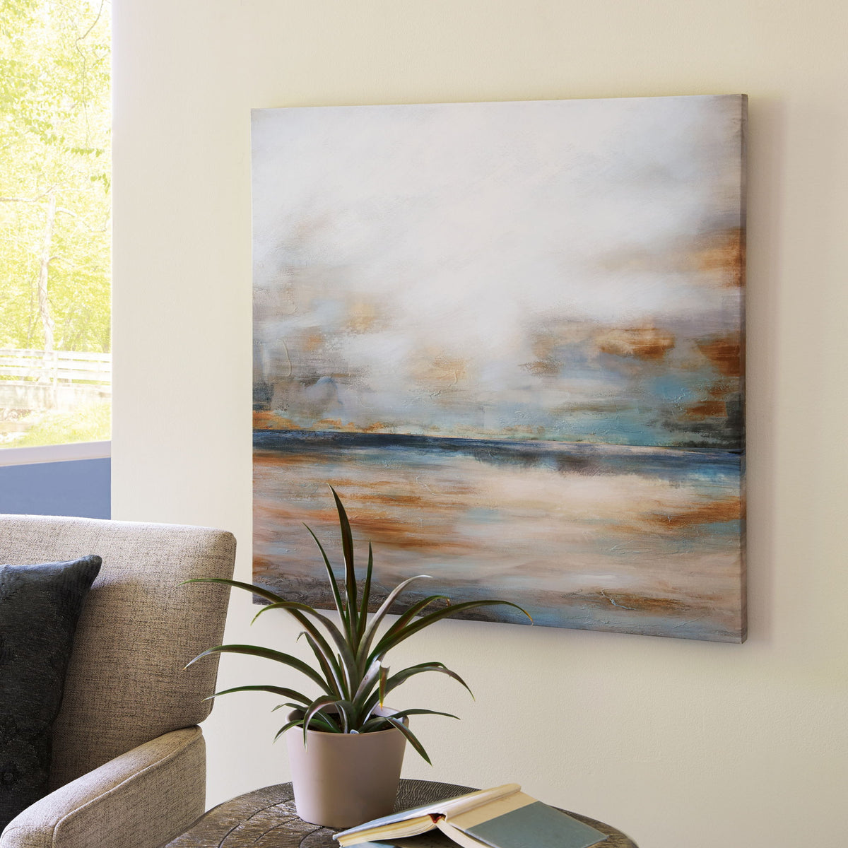 Weatheridge - Wall Art - Grey / Gold by Ashley – view 2