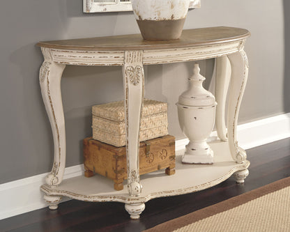Realyn - Sofa Table - White / Brown by Ashley – view 2