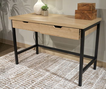 Vine Valley - Home Office Desk - Light Brown by Ashley – Writing Desks