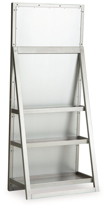 Evesen - Floor Standing Mirror With Storage - Champagne by Ashley – view 3