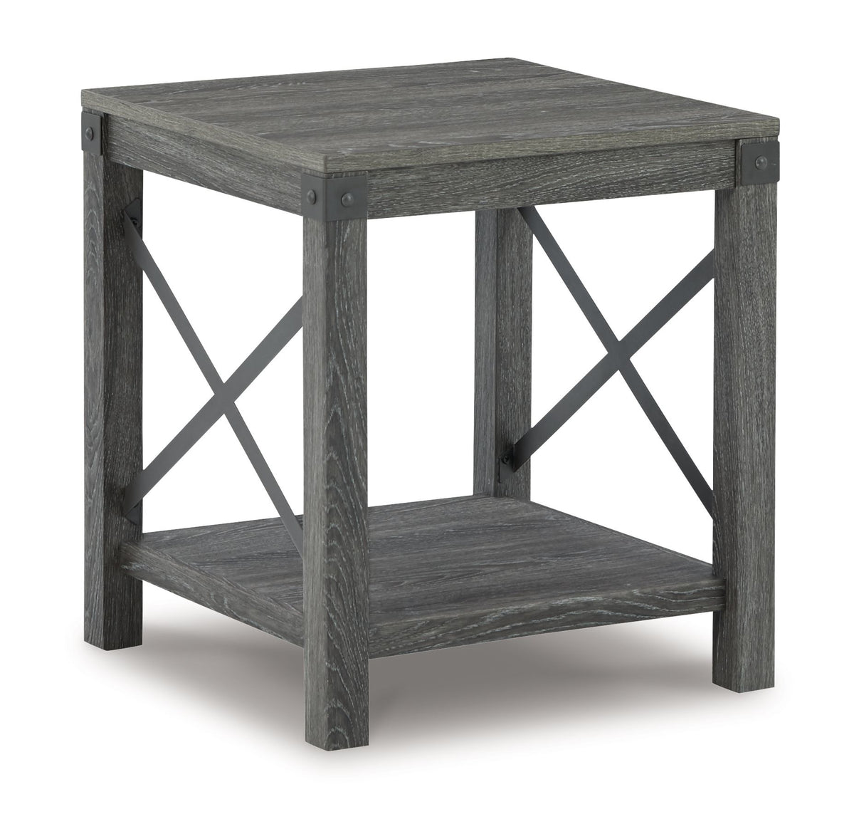 Freedan - 3 Pc. - Coffee Table, 2 End Tables - Grayish Brown by Ashley – view 2