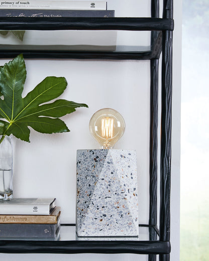 Maywick - Concrete Table Lamp  - White by Ashley – view 2