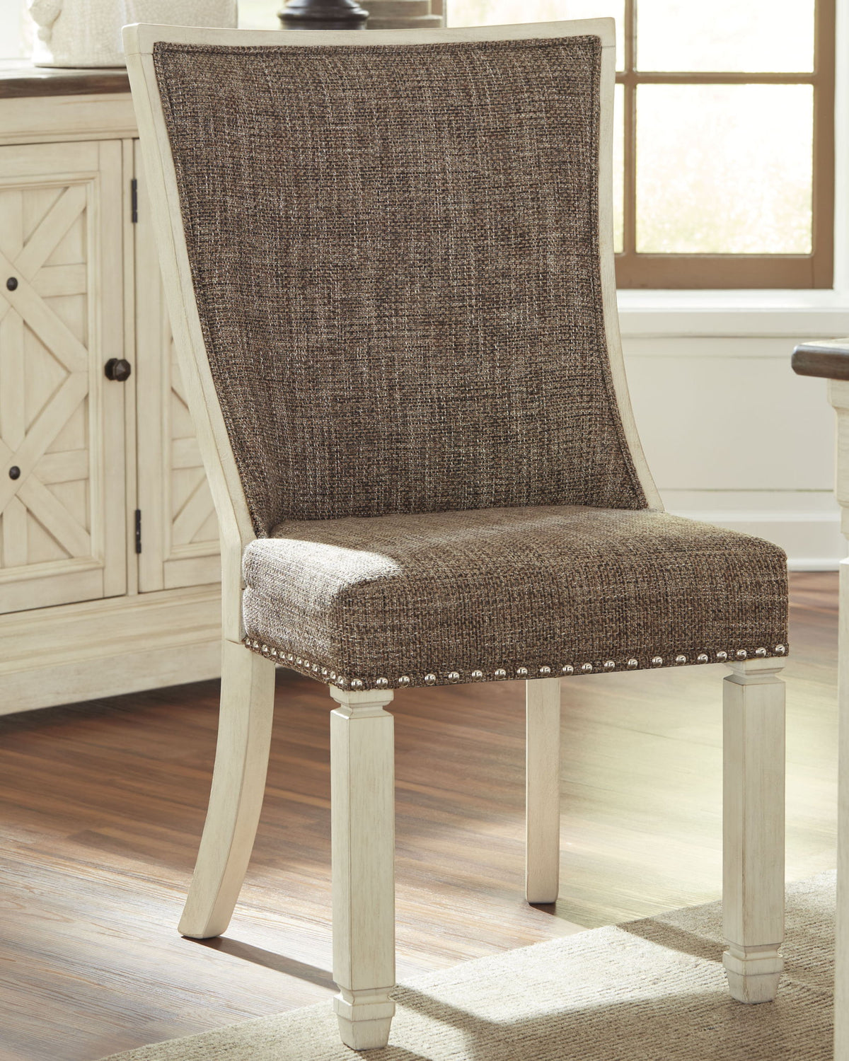 Bolanburg - Dining UPH Side Chair (Set of 2) - Lattice Back - Brown / Beige by Ashley – view 2