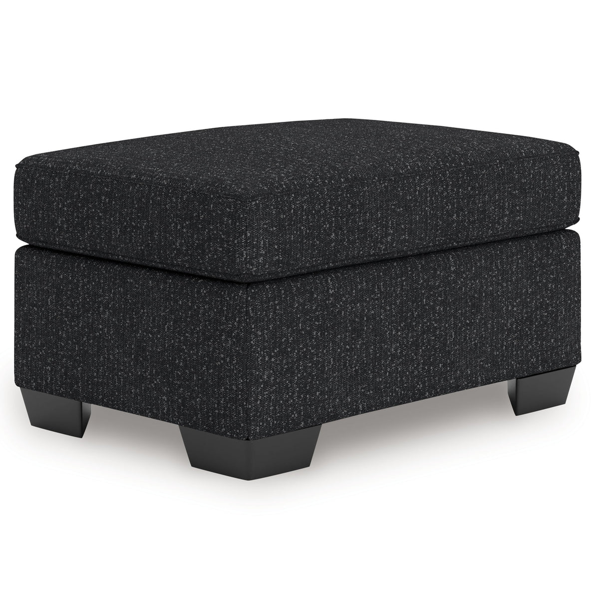 Jasmine Peaks - Ottoman - Coal – Upholstered Ottomans