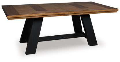 Greddinton - Dining Extension Table - Brown / Black by Ashley – view 2