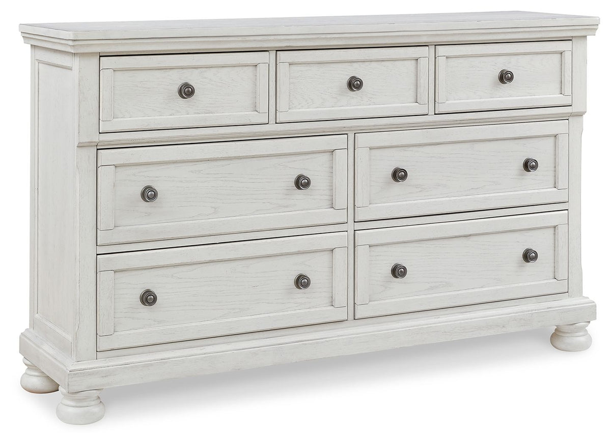 Robbinsdale - Dresser, Mirror - Antique White by Ashley – view 2