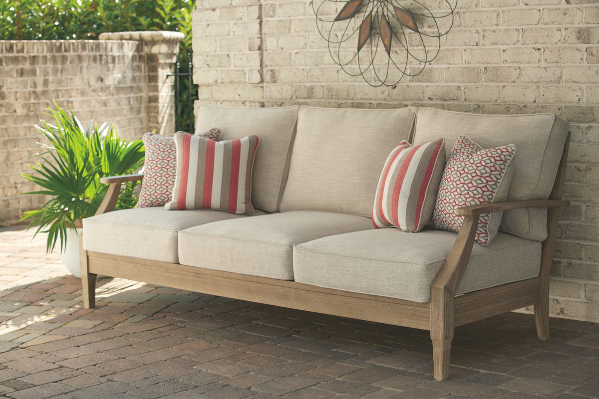 Clare View - Sofa with Cushion - Beige by Ashley – view 2