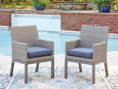 Half Moon Beach - Arm Chair With Cushion (Set of 2) - Blue / Gray by Ashley – view 2