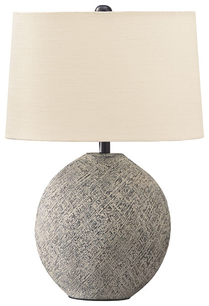Harif - Paper Table Lamp  - Beige by Ashley – Table Lamps
