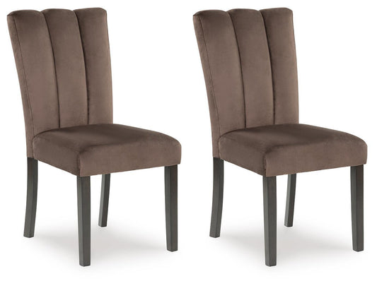 Jeshina - Dining Upholstered Side Chair (Set of 2) - Mocha by Ashley – Chair Sets