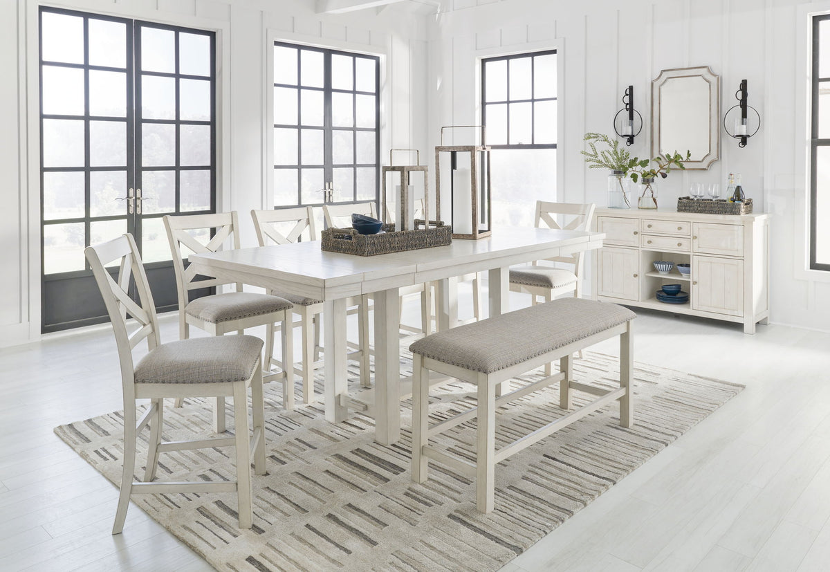 Robbinsdale - Rectangular Counter Height Dining Extension Table Set by Ashley – view 2