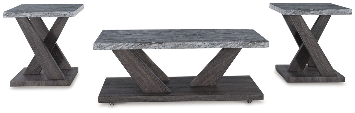 Bensonale - Occasional Table Set (Set of 3) - Brown / Gray by Ashley – view 2