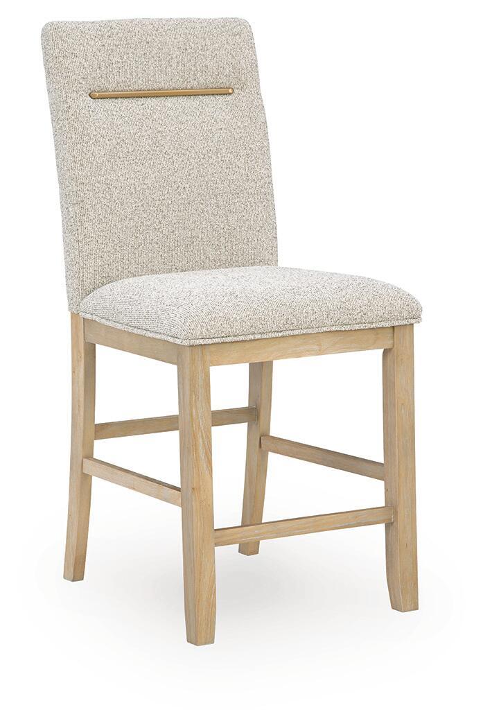 Lasinger - Upholstered Barstool (Set of 2) - Light Brown by Ashley – view 2