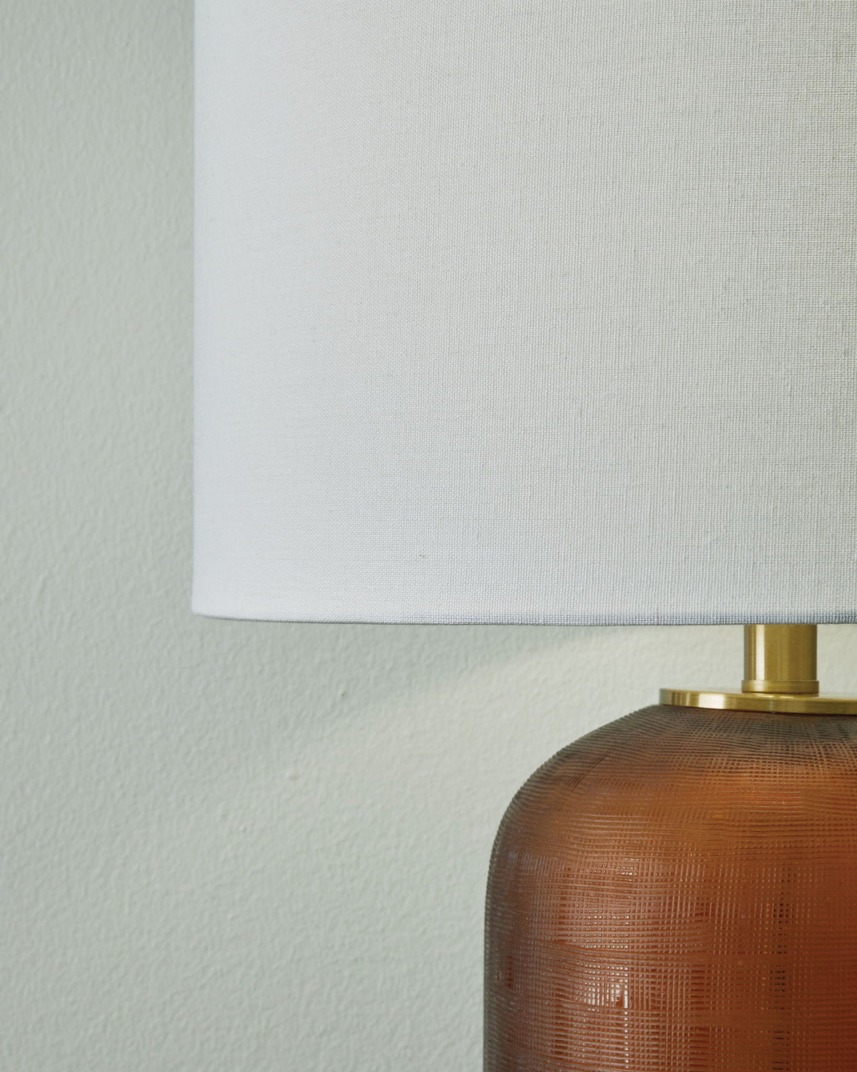 Farberman - Glass Table Lamp - Amber by Ashley – view 2