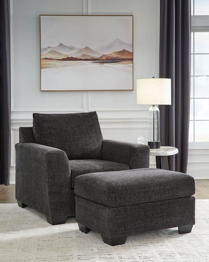 Loreo - Living Room Set – Stationary Chair & Ottoman