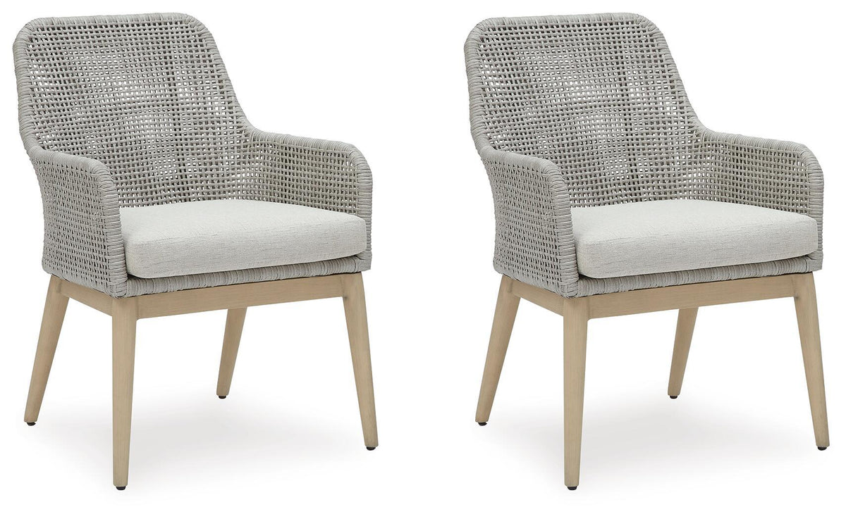 Seton Creek - Arm Chair With Cushion (Set of 2) - Gray by Ashley – Chair Sets