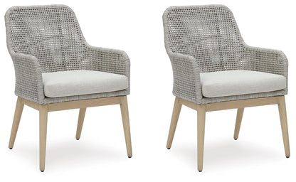 Seton Creek - Arm Chair With Cushion (Set of 2) - Gray by Ashley – Chair Sets